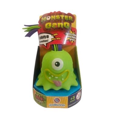 Imagem de Brinquedo Infantil Sensorial Mosnter Gang Monstrinho Luz Som - Polibri