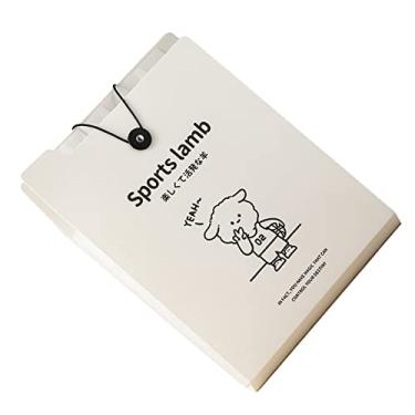 Imagem de Generic Pasta de Arquivo Expansível de Papel de Carta A4, Organizador de Pasta de Arquivo de Acordeão de Pesquisa Rápida Durável de Alta Eficiência para Estudantes (Cordeiro Energético)
