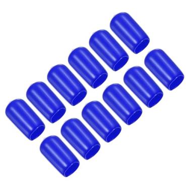 Imagem de Capa de ponta de piscina de 11,5 mm, 12 peças de protetor de ponta de taco de bilhar de borracha para taco de sinuca acessório de sinuca para clube de bilhar, azul