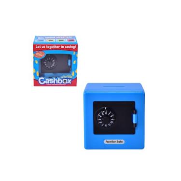 Imagem de SAFEPassword Lock Cofre de moedas – Caixa de metal para economia de dinheiro e contas, cofre de segurança compacto para escritório em casa, presente para objetivos de poupança (8,8 x 8,8 x 7,5 cm