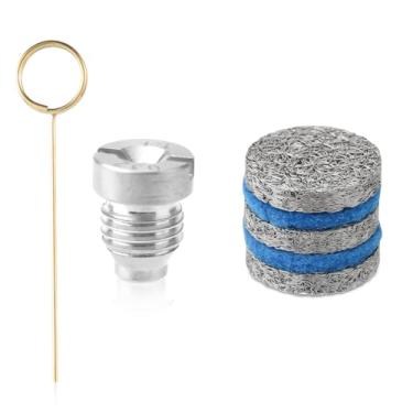 Imagem de Pontas de bocal de orifício de canhão de espuma de 0,1 cm, bocal universal de canhão de espuma de 3000 PSI com 3 agulhas de limpeza de malha de espuma 2 almofadas de algodão para substituição de lança