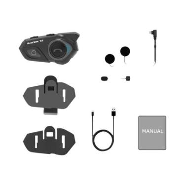 Imagem de Fone De Ouvido Bluetooth Para Capacete De Motocicleta WAYXIN T2 Interc