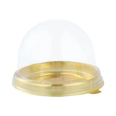 Imagem de Caixa Transparente Para Bolos 50pcs Embalagem De Cupcake Dome Para Sup