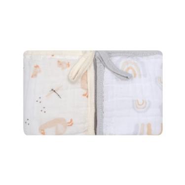 Imagem de Paninho De Boca Papi Soft C/Prendedor De Chupeta Est 40Cm X 40Cm Contem, 2 un, Passeio de Patinhos, Amarelo