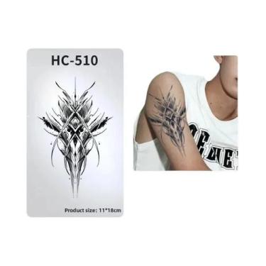 Imagem de Adesivo De Tatuagem Punk Mecânico De Cyborg, Impermeável, Duradouro, P