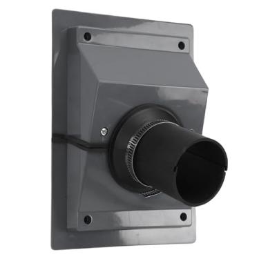 Imagem de ASHATA Kit de Cobertura de Penetração de Parede HVAC A Instalação Rápida Cria Acabamento Polido Adequado para Mini Condicionadores de Ar Split, Bombas de Calor - Material Plástico (Cinza)