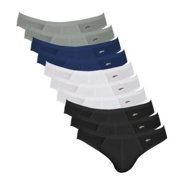 Imagem de Kit 10 Cuecas Zorba Slip Algodão 791 Pto/Mho/Graf/Bco - P, Pto, Mho, G