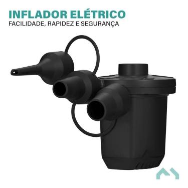 Imagem de Mm House Inflador Elétrico Bomba Encher Colchão Boia Com Bic