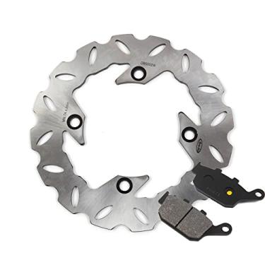 Imagem de Arashi Disco de freio traseiro Rotor e pastilhas para Triumph TT600 2000-2003, Street Triple 675 2007-2012 675R 2011-2012, Daytona 675 675R 2011-2012, acessórios de substituição de motocicleta