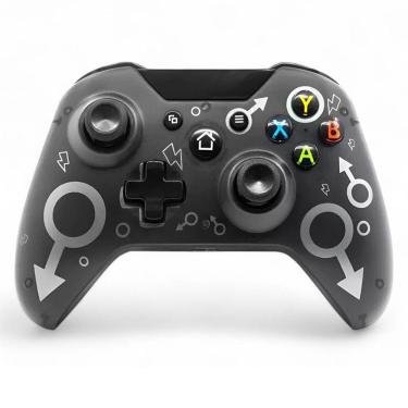 Imagem de Controle Joystick Sem Fio Preto Personalizado Para Xbox One Notebook E Pc Gamer