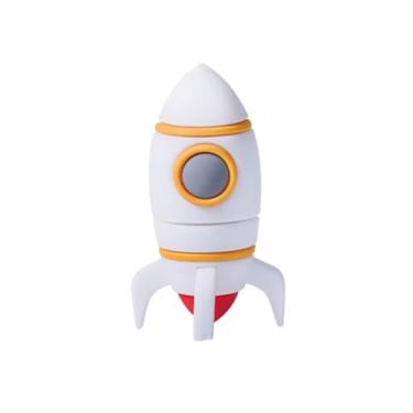 Imagem de Pen drive USB Space Outerspace Astronaut Coelho Coelho, 64 GB, design de chaveiro portátil. Marca THE SMART WORKER (Rocket 4GB)