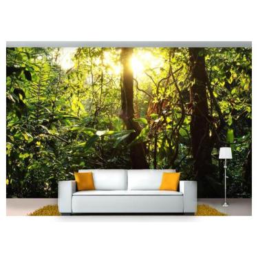 Imagem de Papel De Parede Floresta Natureza Árvores 3D 3M² Xna165 - Você Decpra