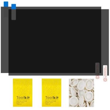 Imagem de Película polarizadora, com kit de limpeza e película polarizada adesiva para berços de dedo, 2 peças, tamanho 19 x 30 cm, espessura de 0,15 mm, adequada para reparo de tela LCD, filtros fotográficos e