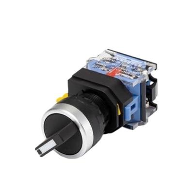 Imagem de Interruptor de botão de redefinição de bloqueio automático LA38 Fonte de alimentação botão de travamento automático Parada de emergência cogumelo orifício de controle de partida de emergência 22 mm