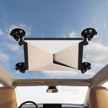 Imagem de Mini suporte Starlink, kit de montagem com ventosa Starlink para janelas de carro e tetos solares, forte sucção para sinal estável em trailers, barcos, viagens rodoviárias, mini acessórios Starlink