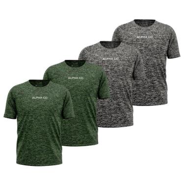 Imagem de Kit 4 Camisetas Dry Alpha Co Masculina-Masculino