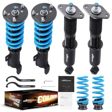 Imagem de maXpeedingrods Coilover for Dodge Charger RWD 2011-2022, for Chrysler 300 RWD 2011-2022, 24 Levels Damper Adjustable Coilovers Suspension Kit, Height Adjustable T6 Upgraded Lowering Kits Blue