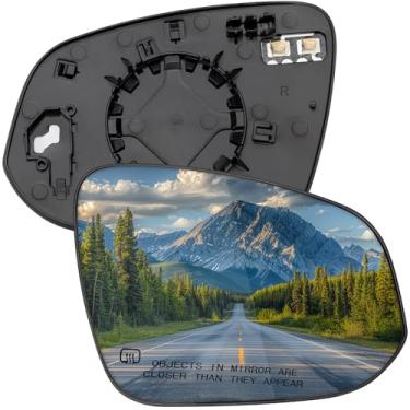 Imagem de LOIYLLEN Substituição do espelho lateral do passageiro para Toyota Highlander 2020 2021 2022 2023 2024 2025 - Vidro do espelho do lado direito, vidro dos espelhos retrovisores com aquecimento elétrico