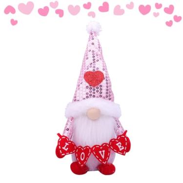 Imagem de Gnomes do dos Namorados para Decoração | Decoração Sazonal Para Escritório E Mesa - Decorativo de Festas - Para Quarto Escritório Estante Lareira Vitrine Criado-Mesa Aparador Restaurante Casa