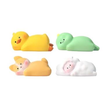 Imagem de Bothyi Conjunto de 4 Miniaturas de Animais em Resina para Decoração de Computador, Tela de Carro, Artesanato em Resina E Painel de Instrumentos.