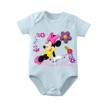 Imagem de Macacão De Bebê Mickey Mouse 100% Algodão Para Recém-Nascidos De 0 a 1