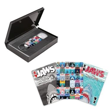 Imagem de Aquarius Jaws 50th Anniversary- Posters Premium VHS Tape Playing Cards - Jaws Themed Deck of Cards for Your Favorite Card Games - Officially Licensed Jaws Merchandise & Collectibles