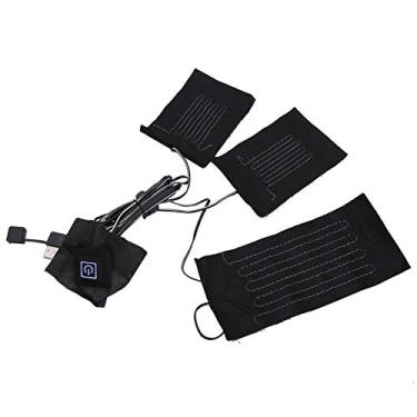 Imagem de Cryfokt Almofadas de Aquecimento Elétricas USB Folha de Aquecimento de Pano Durável para Coletes Roupas Vermelho/Azul/Verde Com Temperatura Ajustável Isolada para Acampamento Ao Ar Livre