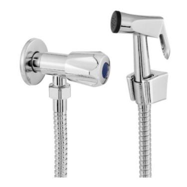 Imagem de Ducha Higiênica Completa Banheiro Engate Flexível Inox 1,80m + Gatilho