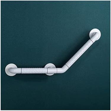 Imagem de Barra De Apoio Para Banheiro Barra De Apoio Para Banheira Com Círculos Luminosos De Segurança Alça De Suporte De Segurança De Aço Inoxidável Antiderrapante Para Idosos Com Deficiência,Branco,20 Cm