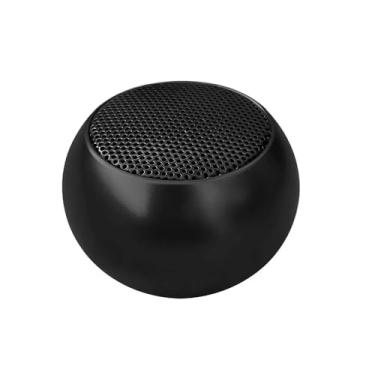 Imagem de Caixa de Som Bluetooth Portátil, Design Esférico Redondo, Alto-Falante Sem Fio Com Microfone Integrado, Preto