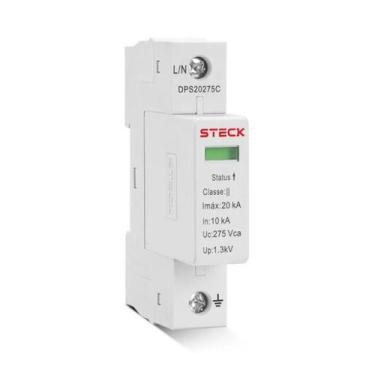Imagem de Protetor De Surto Com Cartucho 20Ka Steck 275V DPS20275C