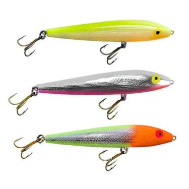 Imagem de Kit 3 Iscas Artificiais Rebel Jumpin Minnow T10 8,9cm 9g Superfície Ra