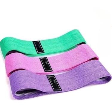 Imagem de Faixas Elásticas De Exercício Hip Resistance Bands Para Malhar em Casa(3 KIT)