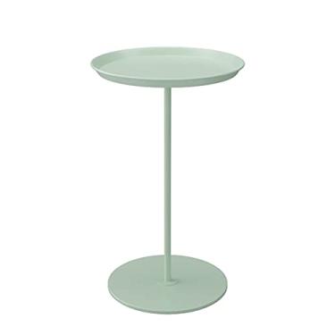 Imagem de Mesa de centro sofá mesa lateral pequena mesa redonda mesa de cabeceira móvel pequena mesa de centro mesa de centro de sala de estar mesa central (G)