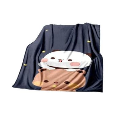 Imagem de Cobertor De Flanela Quente Para Crianças Com Estampa De Urso Em Desenh