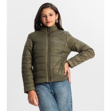 Imagem de Jaqueta Puffer Juvenil Feminina Minty Verde, 14, Verde