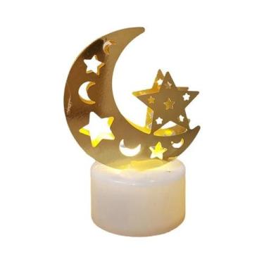 Imagem de Velas Decorativas LED Eid Mubarak Ramadan, Lâmpada Noturna Em Forma De