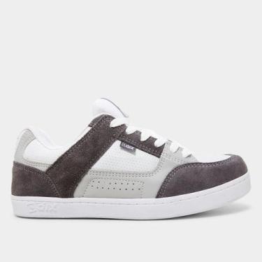 Imagem de Tênis Qix Básico AM, Chumbo, Branco, 39