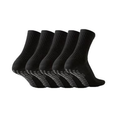 Imagem de Meias Esportivas Unissex De 5 Pares Em Tecido Atoalhado Para Futebol, 