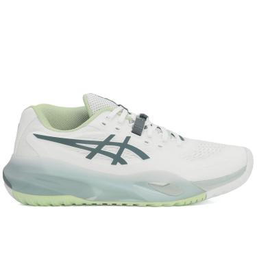 Imagem de Tênis Asics Gel Resolution X All Court Branco e Verde-Feminino