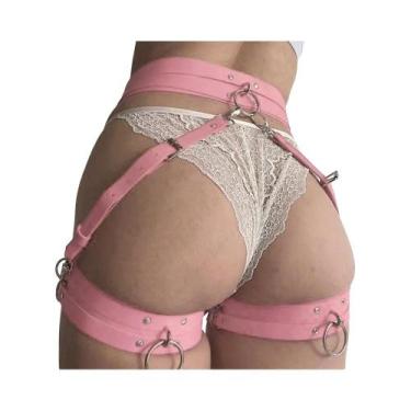 Imagem de Cinto De Arnês Em Couro PU Para Mulheres, Corset De Bondage, Lingerie 