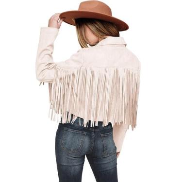 Imagem de Casaco PRETTYGARDEN Feminino Jaqueta Cropped de Camurça Sintética com 