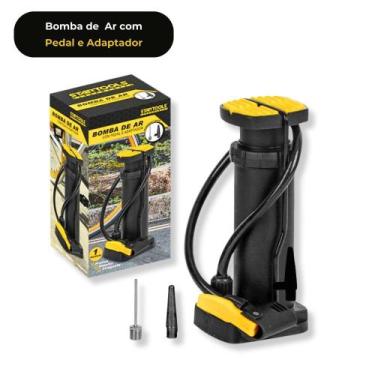 Imagem de Bomba de Ar Manual com Pedal com Adaptadores Pedal Antiderrapante para