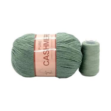 Imagem de Cachecol De Caxemira Tricotado À Mão Para Bebê, Fio Puro Mongol De 70 