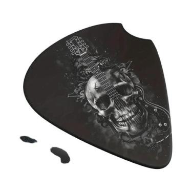 Imagem de 6 Peças De Palhetas De Guitarra E Ukulele Com Impressão Dupla Face, Ch