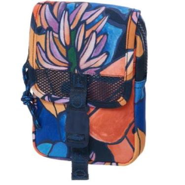 Imagem de Bolsa bag farm feminina fervo banana flora 78320632, Azul, Laranja, UN