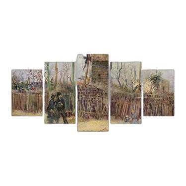 Imagem de Quadro Tela Uma Cena De Rua Em Montmartre Van Gogh 200X100Cm