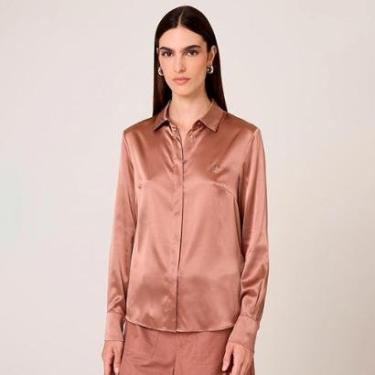 Imagem de Camisa Dudalina Seda Lis Feminino-Feminino