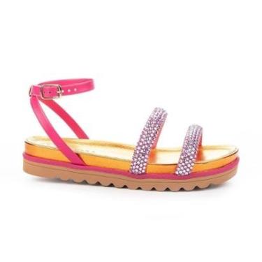 Imagem de Sandália Tanara Flatform e Com Pedrarias-Feminino