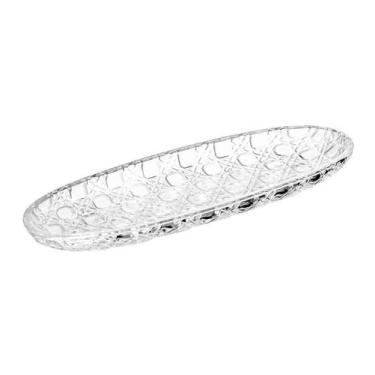 Imagem de Travessa 40,2cm x 13,5cm x 3,3cm Vichy Cristal Ecológico - Lyor